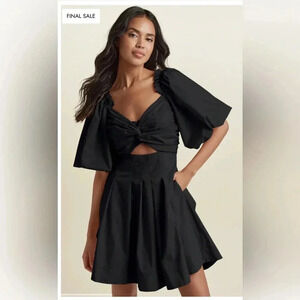 Puff Sleeve Taffeta Dress size XL